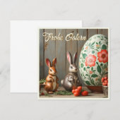 Frühlingsmagie mit Blüten und sonniges Glück (Vorne/Hinten)