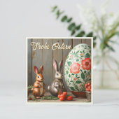 Frühlingsmagie mit Blüten und sonniges Glück (Stehend Vorderseite)