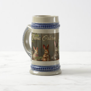 Frühlingsmagie mit Blüten und sonniges Glück Bierglas