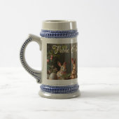 Frühlingsmagie mit Blüten und sonniges Glück Bierglas (Links)