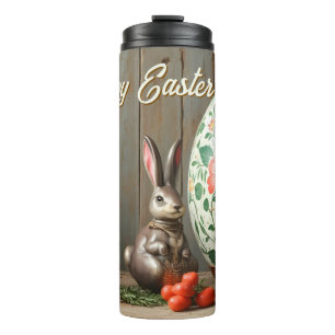 Frühlingsmagie mit Blüten und sonniges Glück Thermosbecher