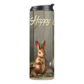 Frühlingsmagie mit Blüten und sonniges Glück Thermosbecher (Nach links gedreht)