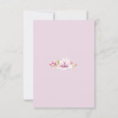 Frühlingsmagnolias Blumenkarten RSVP Karte (Rückseite)