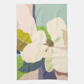 Frühlingsmagnolie Farbblöcke Florist Geschirrtuch (Vertikal)