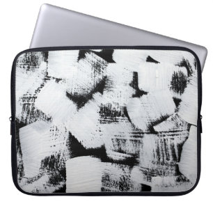 Frühlingsmagnolien, elegantes Stoffdesign. Laptopschutzhülle