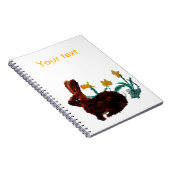 Frühlingsmalerei Kaninchen Maßgeschneiderte Notizblock (Rechte Seite)