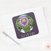 Frühlingsmast Quadratischer Aufkleber (Umschlag)