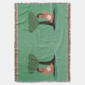 Frühlingsmeditation Decke (Vorderseite Vertikal)