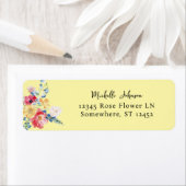 Frühlingsmehrfarbige Floralfarben Gelbe Rücksendea (Insitu)