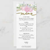 Frühlingsmenükarte Pastellfarben Wildblume (Vorderseite)