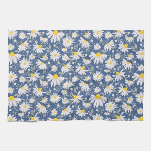 Frühlingsmessen - Dunkelblau Geschirrtuch (Horizontal)