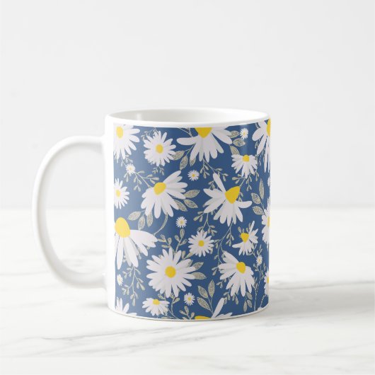 Frühlingsmessen - Dunkelblau Kaffeetasse (Links)