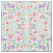 Frühlingsmessing Rosa Orange Lila Floral Wasserfar Stoff (Muster)