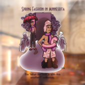 Frühlingsmode Fensteraufkleber (Blatt 2)