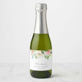 Frühlingsmomance Mini Sparkling Weinflaschen Label Schaumweinetikett
