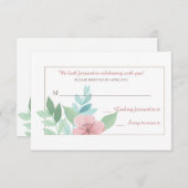 Frühlingsmomente Romance Cards Einladung (Vorne/Hinten)