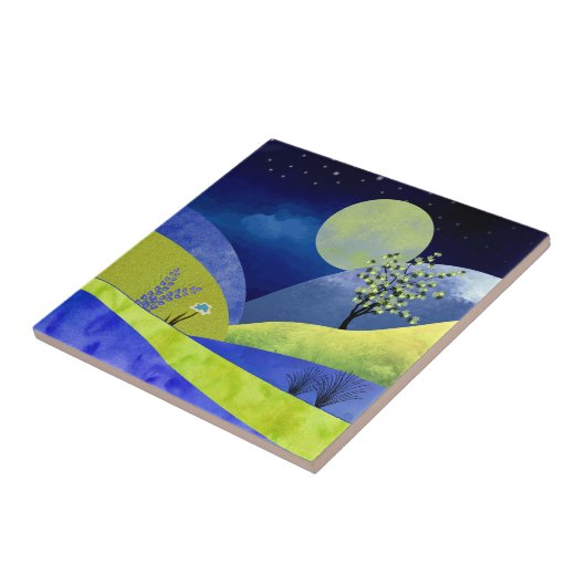 Frühlingsmond Fliese (Seite)