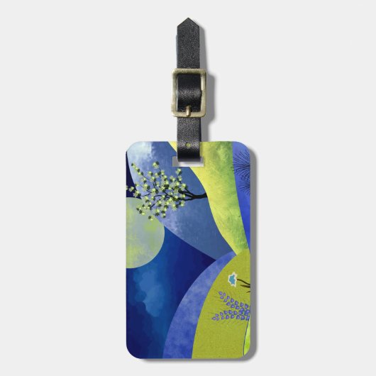 Frühlingsmond Gepäckanhänger (Vorderseite vertikal)