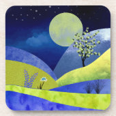 Frühlingsmond Getränkeuntersetzer (Vorderseite)