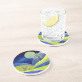 Frühlingsmond Getränkeuntersetzer (Seite)