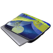 Frühlingsmond Laptopschutzhülle (Vorne Knopf)