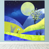 Frühlingsmond Leinwanddruck (Insitu (Holzboden))