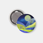 Frühlingsmond Magnet (Vorderseite/Rückseite)
