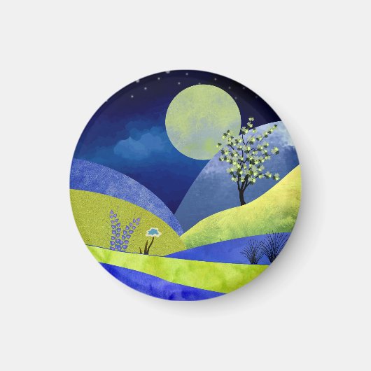 Frühlingsmond Magnet (Vorne)