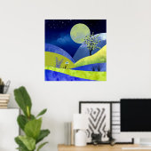 Frühlingsmond Poster (Heimbüro)