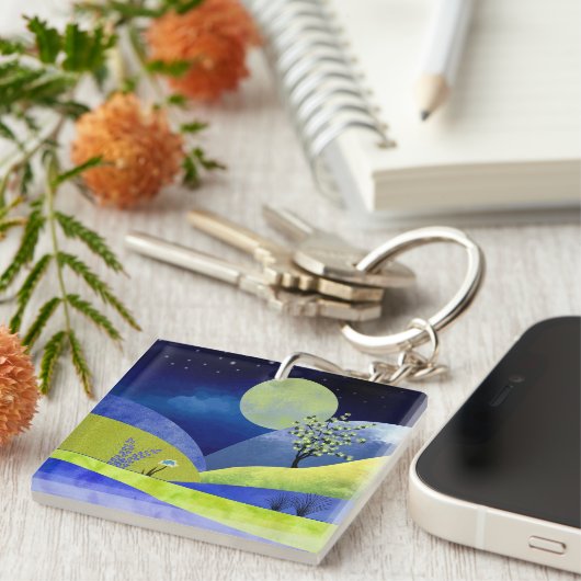 Frühlingsmond Schlüsselanhänger (Vorderseite rechts)
