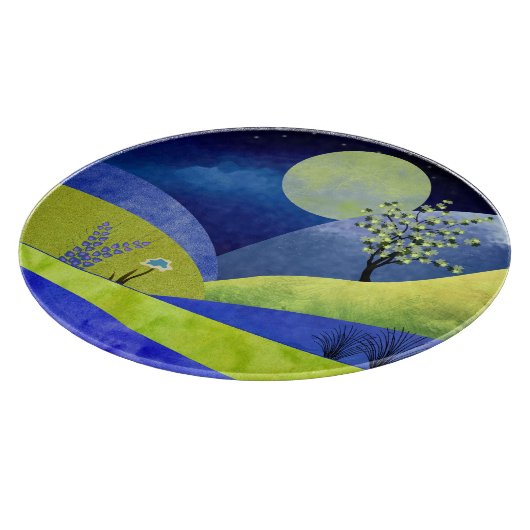 Frühlingsmond Schneidebrett (Ecke)