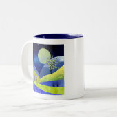Frühlingsmond Zweifarbige Tasse (Vorderseite Links)