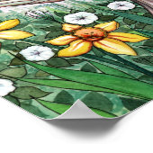 Frühlingsmühlenduft und Schmetterling, Blume Poster (Ecke)