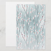 Frühlingsmuster Blossom Blumenmuster Briefpapier (Vorne/Hinten)