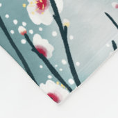 Frühlingsmuster Blossom Blumenmuster Fleecedecke (Ecke)
