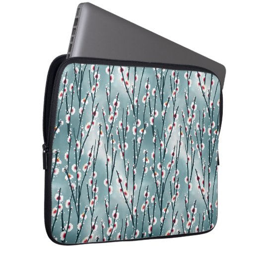 Frühlingsmuster Blossom Blumenmuster Laptopschutzhülle (Vorne Rechts)