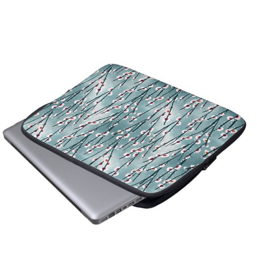 Frühlingsmuster Blossom Blumenmuster Laptopschutzhülle (Vorne Knopf)