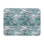 Frühlingsmuster Blossom Blumenmuster Magnet (Horizontal)