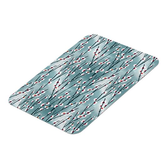 Frühlingsmuster Blossom Blumenmuster Magnet (Linke Seite)