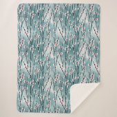 Frühlingsmuster Blossom Blumenmuster Sherpadecke (Vorderseite)