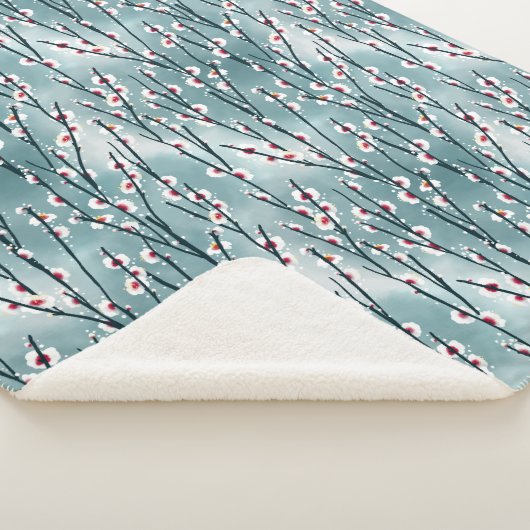 Frühlingsmuster Blossom Blumenmuster Sherpadecke (3/4)