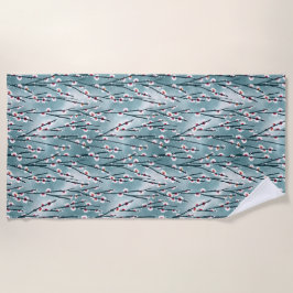 Frühlingsmuster Blossom Blumenmuster Strandtuch