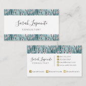 Frühlingsmuster Blossom Blumenmuster Visitenkarte (Vorne/Hinten)