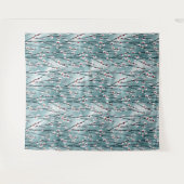 Frühlingsmuster Blossom Blumenmuster Wandteppich (Vorderseite (Horizontal))