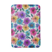 Frühlingsmuster Blume blüht Wasserfarben Blumenmus Badematte (Vorderseite Vertikal)