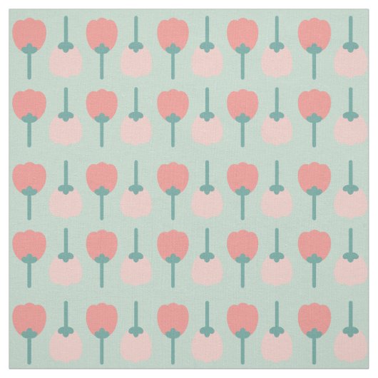 Frühlingsmuster Blume Blumenmuster auf Grün Stoff (Muster)