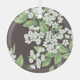 Frühlingsmuster, grüne Zweige nahtlos. Ornament Aus Glas