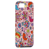 Frühlingsmuster mit bunten Blumen Case-Mate iPhone Hülle (Rückseite/rechts)