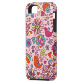 Frühlingsmuster mit bunten Blumen Case-Mate iPhone Hülle (Rückseite Links)