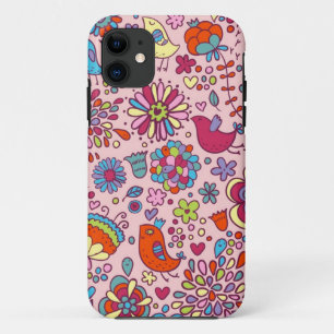 Frühlingsmuster mit bunten Blumen Case-Mate iPhone Hülle